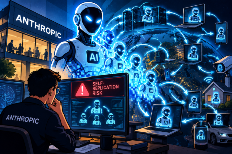 AI Self-Replication Risk Network