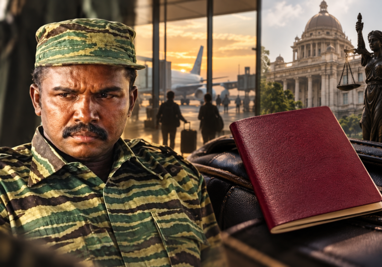 Former Sri Lankan minister Karuna Amman, whose alleged use of a forged diplomatic passport has resurfaced in court proceedings.
