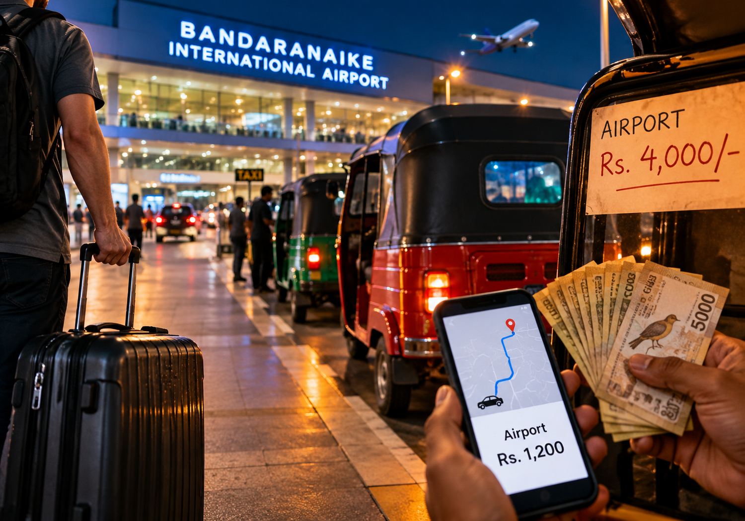Colombo Airport Tuk-Tuk Fare Dispute