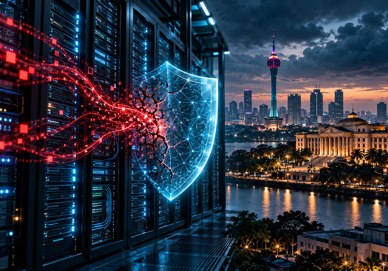 llustration highlighting the cybersecurity risks facing Sri Lanka's digital infrastructure following the disclosure of critical PHP vulnerabilities.