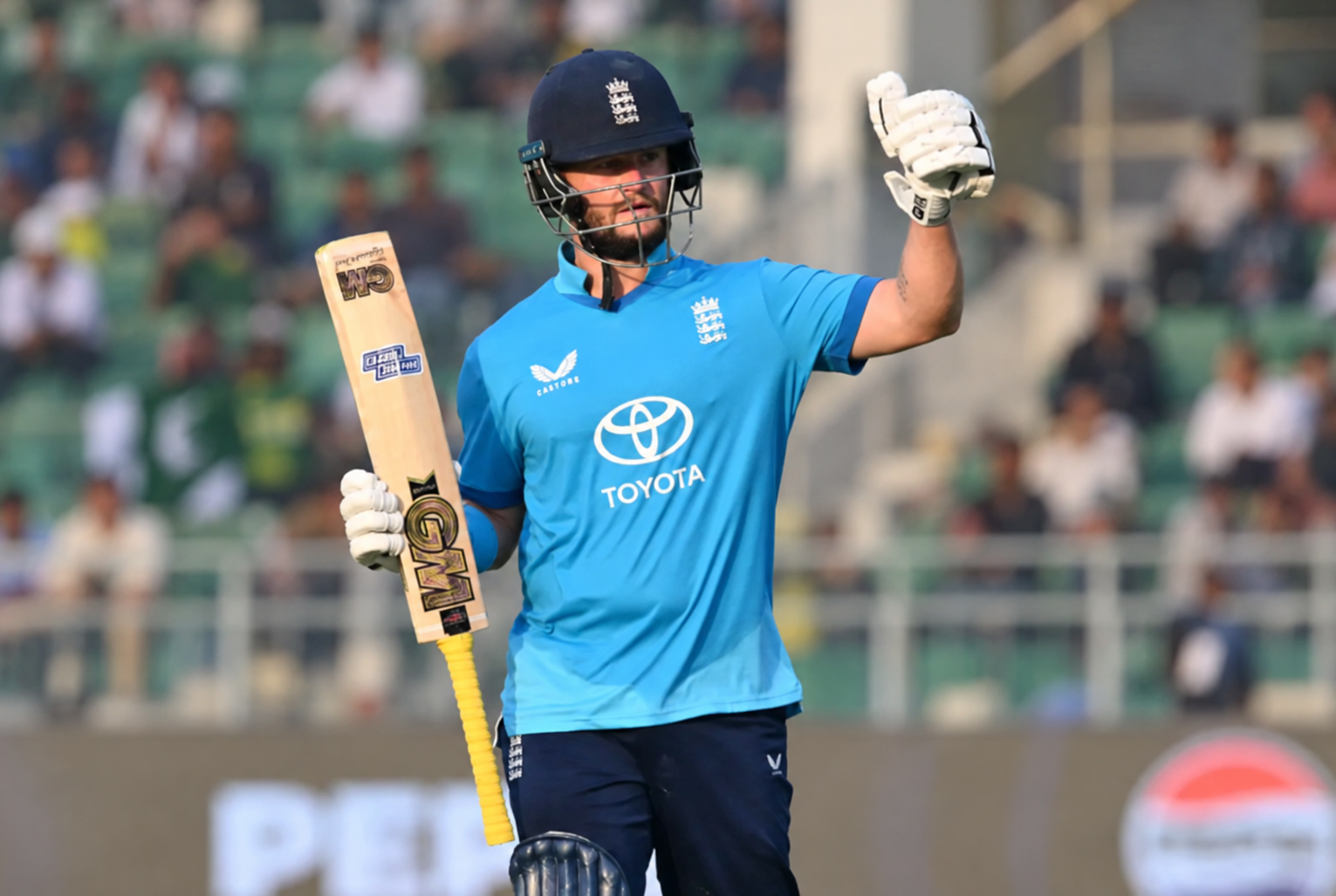 England cricketer at Gaddafi Stadium