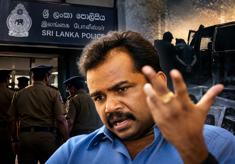 Former LTTE commander Karuna Amman represented in connection with a CID abduction investigation in Colombo.