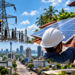 Electricity transmission infrastructure representing the Sri Lanka islandwide blackout on October 17, 2026.